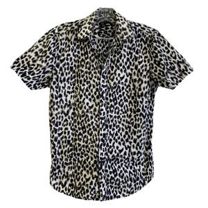 Printed Short-Sleeve Button-Down